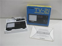 Vtg Casio TV-21 Liquid Crystal Pocket Television