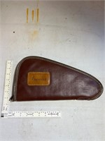 Browning, leather pistol case