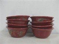 7"x 3" Eight Elite Hand Painted Bowls