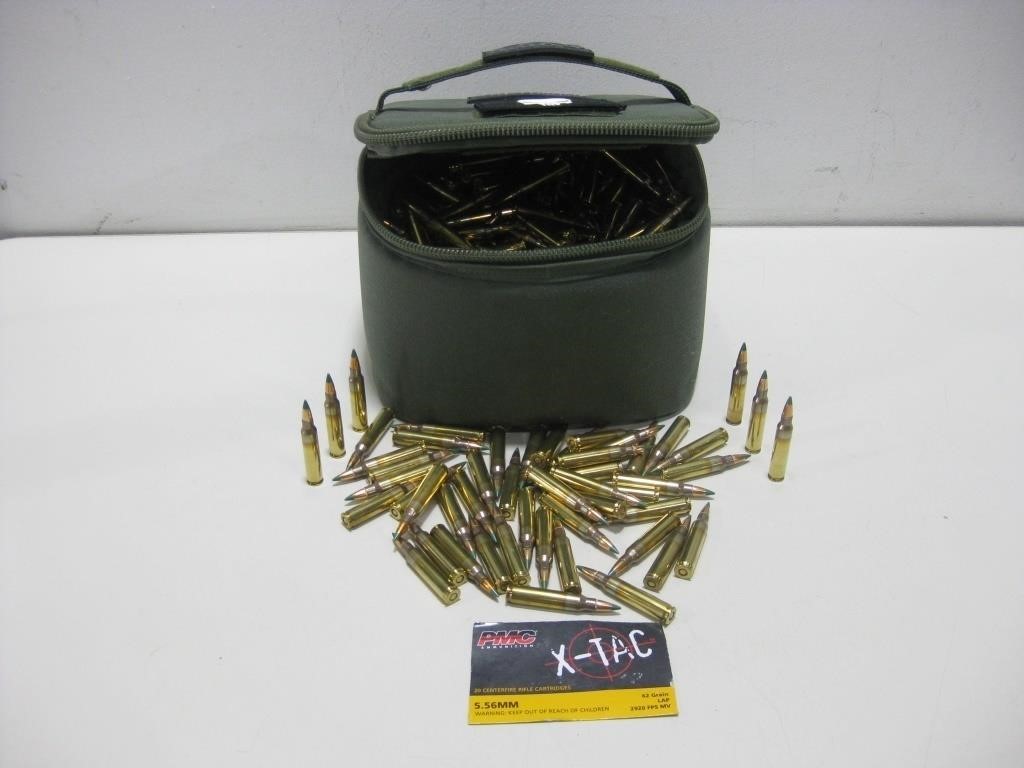 5.56 Bag W/X-Tac 5.56mm 62 Grain LAP Ammo See Info