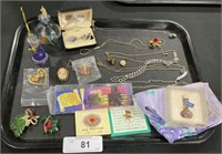 Women’s Jewelry, Gemstone Crystal Pendant, Pins.