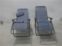 Two 26"x 64"x 32" Patio/Pool Chairs