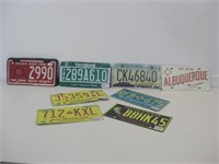 Eight License Plates