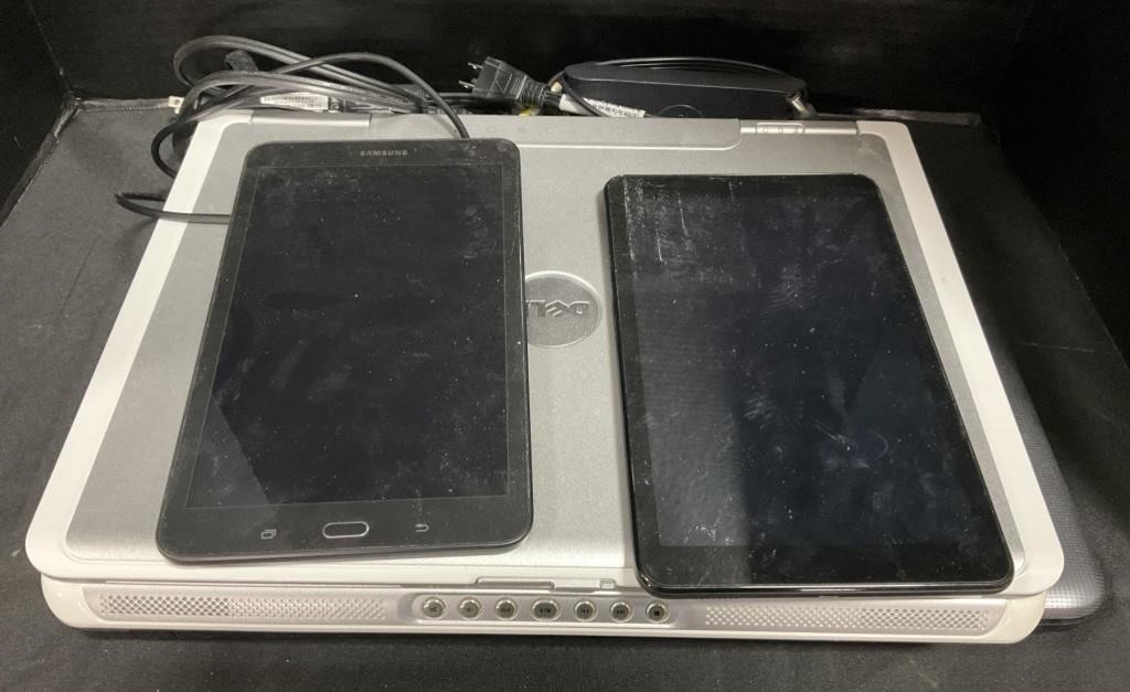 Samsung Tablets, Dell, Toshiba Laptops.