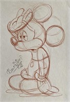 Walt Disney (American) Drawing On Paper