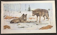 Richard Evans Younger Litho, Eastern Timber Wolf