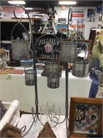 Set of two hanging candleholders
