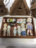Set of vintage ceramic dolls