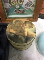 Nesting cherub tins