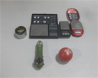 Three Scales, Pipe, Grinder & Stress Ball Untested