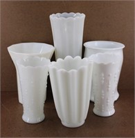 Misc. Vintage Milk Glass Vases