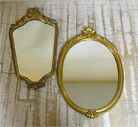 Louis XV Style Gil Framed Mirrors.