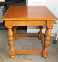 Vtg Wooden End Table