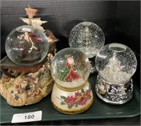 Pirates Of The Caribbean & Holiday Snow Globes.