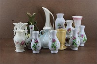 Vtg Misc. Porcelain Bud Vase Collection