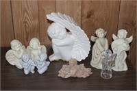 Vtg Misc. Porcelain/ Ceramic/ Glass Angel Decor