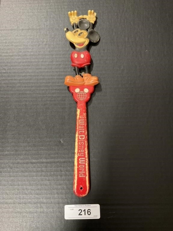 Vintage Plastic Mickey Mouse Back Scratcher.