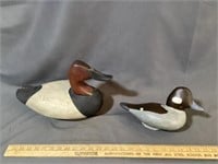Pair of wooden decoys