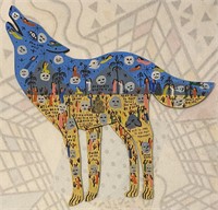 Howard Finster. Howling Wolf