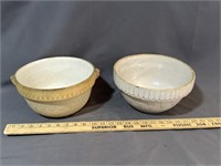 Pair of Antique pottery bowls