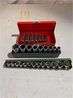 Group of sockets 3/8 drive