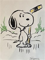 Ink on paper American comics Charles Schulz
