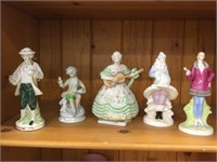 5 Vintage collectible figurines