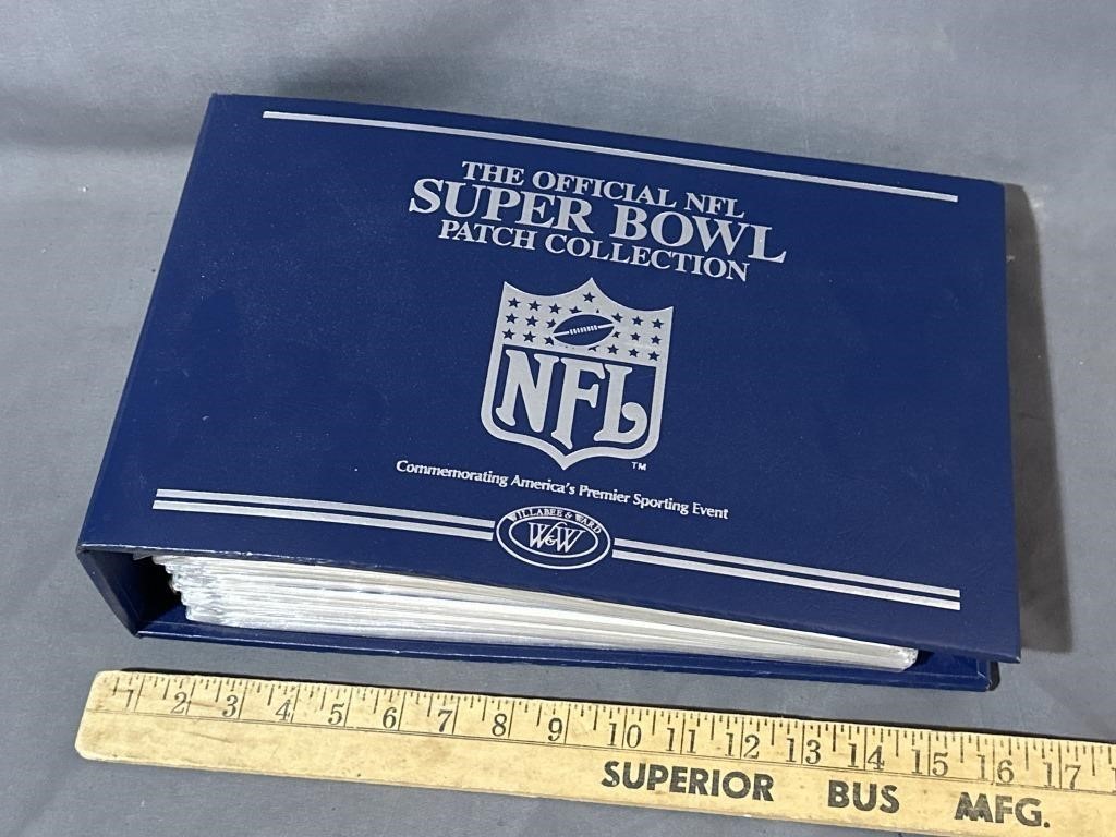 The official, NFL Super Bowl patch collection
