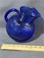 Blue, depression, water pitcher