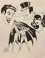 Attr Bob Kane American (1915 - 1998) Ink on paper