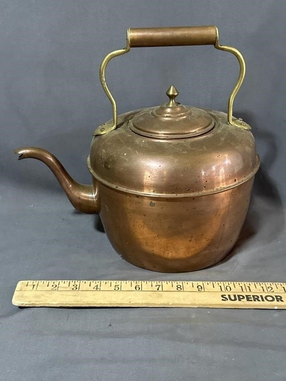 Copper tea, kettle