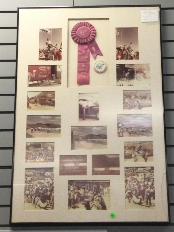 Vintage camel races photos and award ribbon