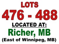 Lots 476 - 488 / LOCATED AT: Richer, MB