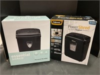 2 Fellowes Paper Shredders In Boxes.