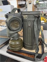 vintage military gas mask