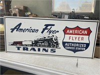 American flyer train sign