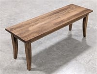 50" Maple Bench In Almond and Ebony