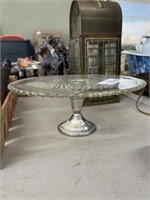 cake stand with sterling base