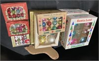 Lot Of Vintage Christmas Balls In Boxes.