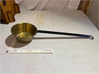 Antique brass and iron ladle