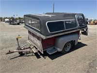 Homemade truck bed trailer w camper shell