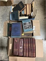 Antique & Vintage Books 3 Boxes.