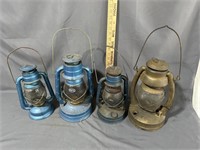 Collection of barn lanterns