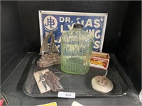 Adv Extracts Sign, Metal Picture Negative, Bottle.