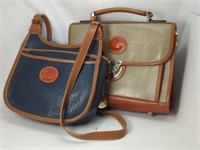 Vintage Dooney & Bourke  Blue Leather Purse &