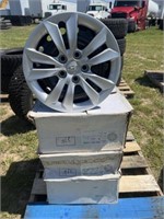 (4) 16x7.5 Hyundai Wheels In the Box never used