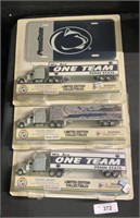 Adv NOS Penn State LE Collectible Die Cast Trucks.