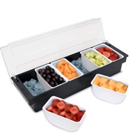 EZ.SIMPLY Condiment caddy, 6 Removable Chilled Con