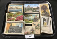 Vintage Souvenir Post Cards, History, Destination.