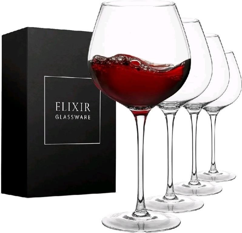 Red Wine Glasses – Large Wine Glasses, Hand Blown